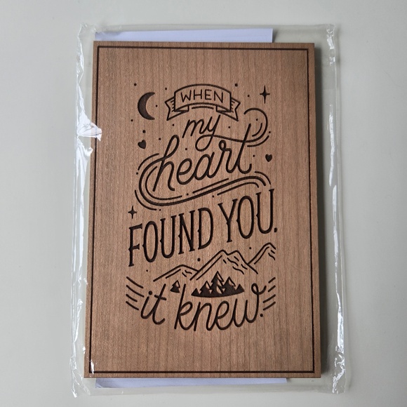 Hallmark Signature Wooden Card (Happy Anniversary) - Picture 1 of 3